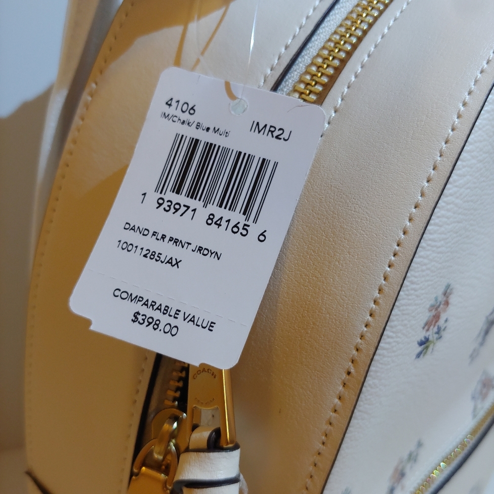 Coach Jordyn Backpack With Dandelion Floral Print - Picture 5 of 6